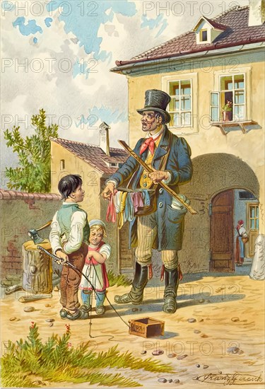 The Bandelchanker, around 1848. Creator: Franz Gerasch.