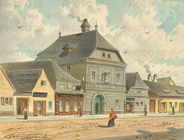 The former hunting lodge of Empress Maria Theresia at Erdbergstrasse 109 in Vienna, undated. Creator: Franz Gerasch.