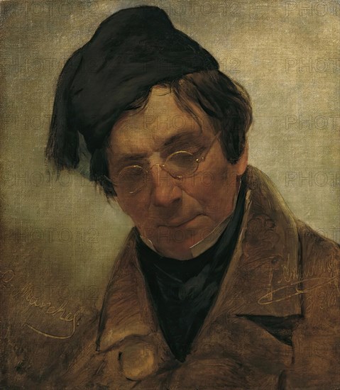 The sculptor Pompeo Marchesi, 1836. Creator: Friedrich von Amerling.