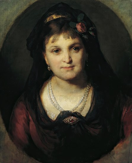 Rosalia Hermann, 1872. Creator: Friedrich von Amerling.