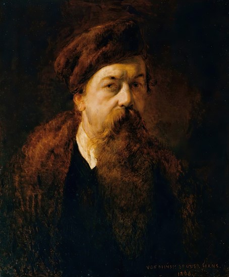 Self-portrait, 1868. Creator: Hans Canon.