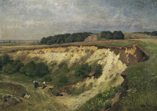 The sand pit, 1900. Creator: Hugo Darnaut.