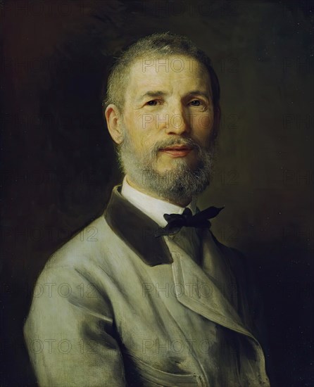 Self-portrait at 60 years old, 1873. Creator: Johann Baptist Reiter.