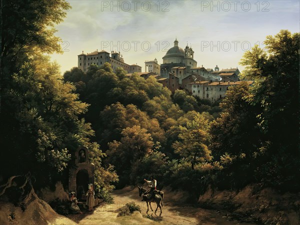 View of Ariccia, 1842. Creator: Johann Heinrich Schilbach.