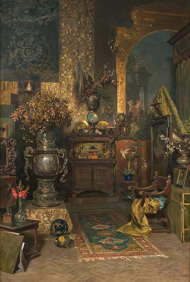 Studio interior, 1902. Creator: Julius Victor Berger.