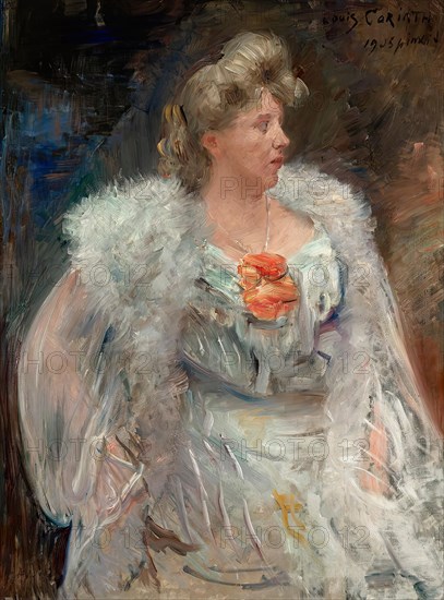 The singer Frieda Halbe, 1905. Creator: Lovis Corinth.