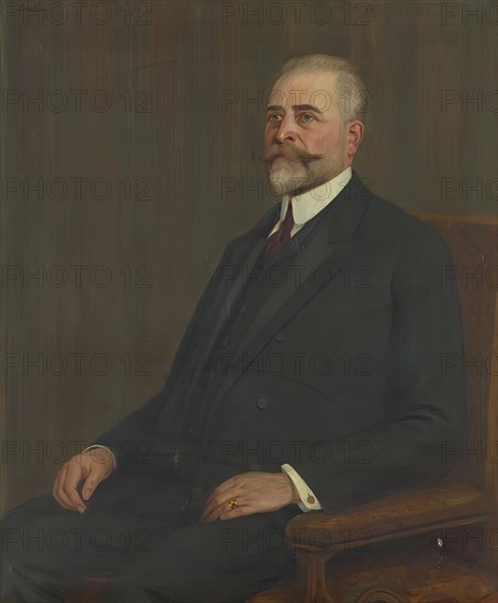 His Excellency Moritz Graf Vetter von der Lilie, 1901-1907 President of the House of..., 1910. Creator: Ludwig Wieden.