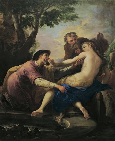 Susanna and the two old people, 1709. Creator: Martino Altomonte.