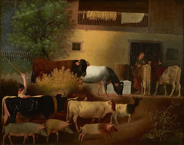 The return of the herd, 1844. Creator: Michael Neder.