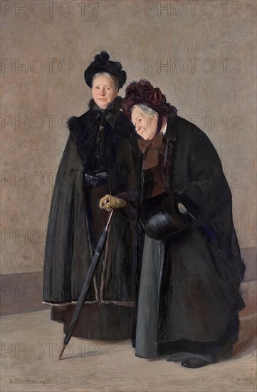 Two sisters, 1901. Creator: Rudolf Bacher.