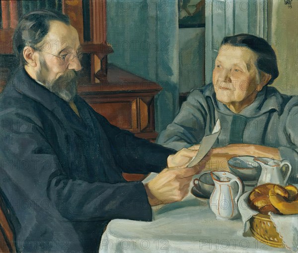 Artist's parents, 1913. Creator: Wojciech Weiss.