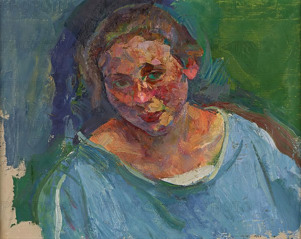 Portrait of Hilde Stuhler-Herzmansky, 1922. Creator: Anton Kolig.