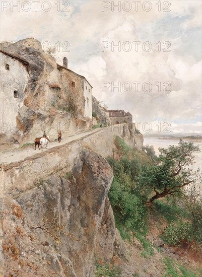 Dürnstein - On the way to the castle, 1889. Creator: Eduard Peithner von Lichtenfels.