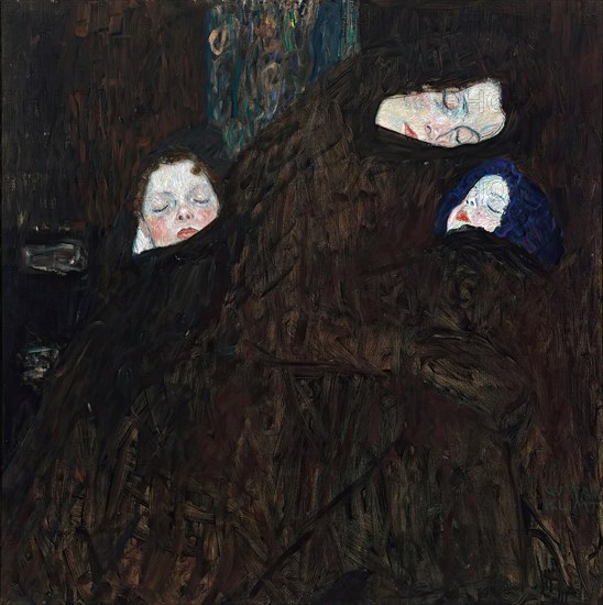 Mother with two children (family), 1909/1910. Creator: Gustav Klimt.