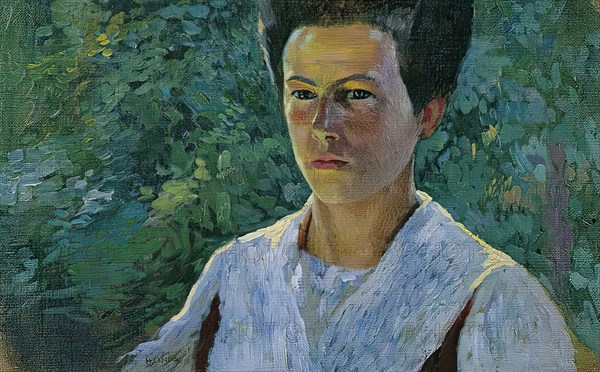 Portrait of a girl, 1919/1923. Creator: Hubert Landa.