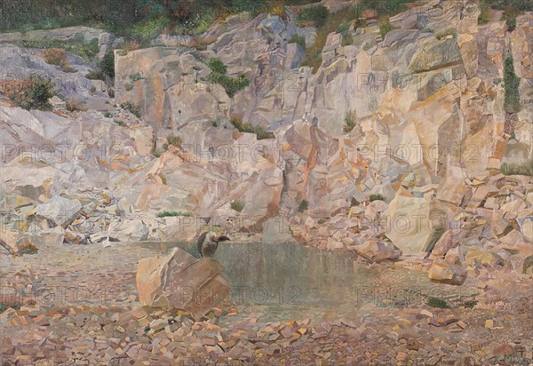 The vulture in the rock, 1897. Creator: Karl Mediz.