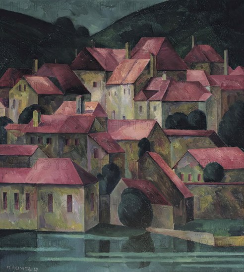 Red roofs, 1927. Creator: Maximilian Reinitz.