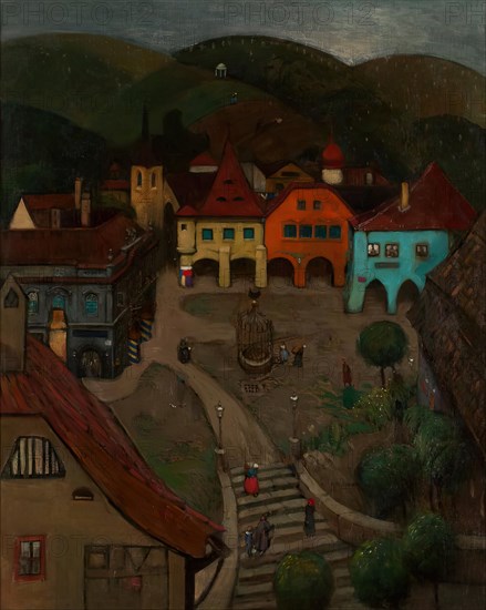 Small city, 1903. Creator: Richard Teschner.