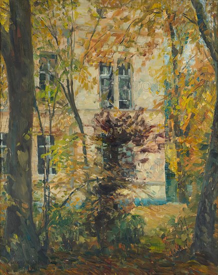 House with garden, 1901. Creator: Ulrich Hubner.