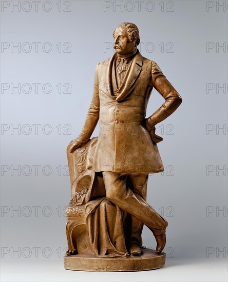 Monument design for Mathias Constantin Graf Wickenburg, Governor of Styria, 1852. Creator: Franz Hogler.