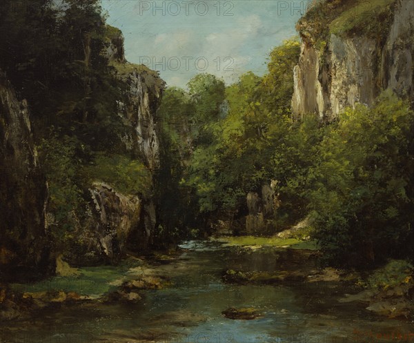 The Stream of the Black Well, 1872-1877. Creator: Gustave Courbet.
