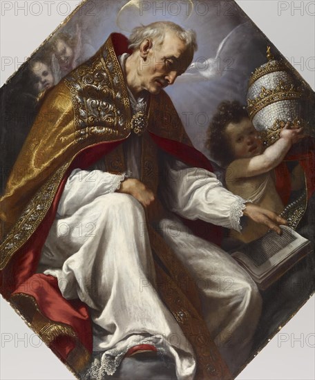 Saint Gregory the Great, c1630. Creator: Jacopo Vignali.