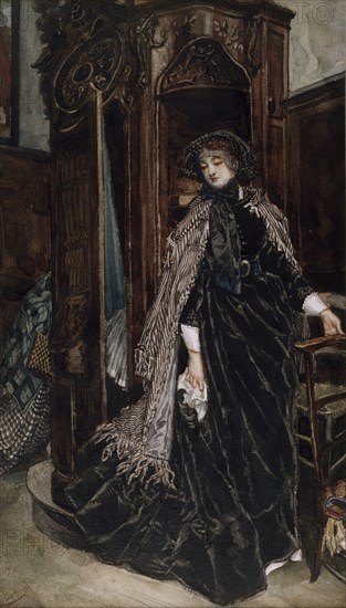 The Confessional, 1867. Creator: James Tissot.