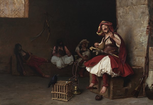 Bashi-Bazouk Singing, 1868. Creator: Jean-Leon Gerome.