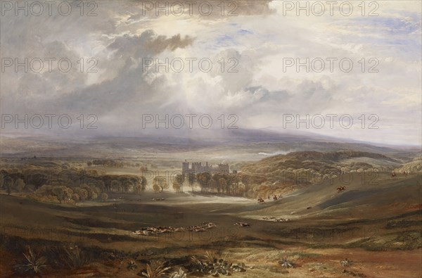 Raby Castle, the Seat of the Earl of Darlington, 1817. Creator: JMW Turner.