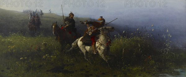 On Reconnaissance, 1876. Creator: Jozef Brandt.