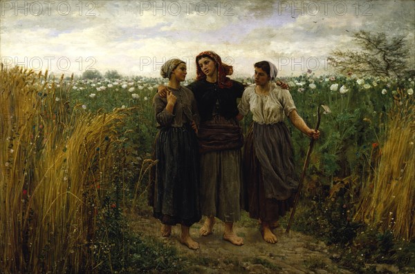 Returning from the Fields, 1871. Creator: Jules Breton.