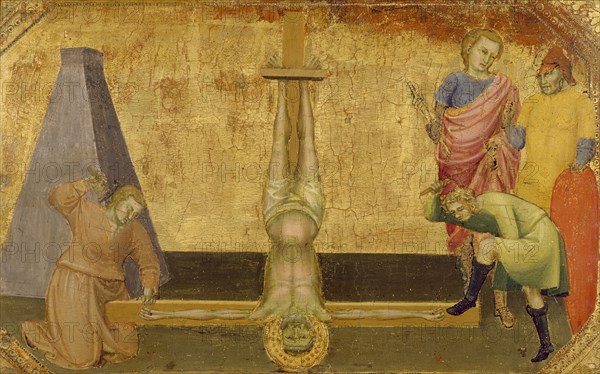 The Crucifixion of Saint Peter, c1390. Creator: Lorenzo Monaco.