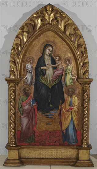 The Virgin and Child with Saints and Angels, 1370-1425. Creator: Lorenzo Monaco.