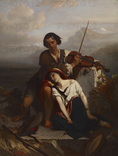 Power of Music, 1852 (?). Creator: Louis Gallait.