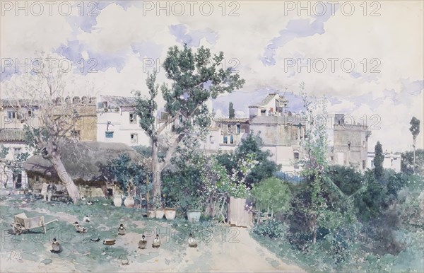 La Huerta, Seville, 1870-1880. Creator: Martín Rico y Ortega.