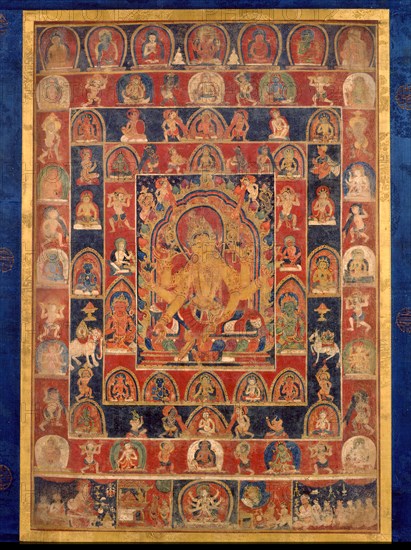 Mandala of Vasudhara, early 15th century. Creator: Unknown.