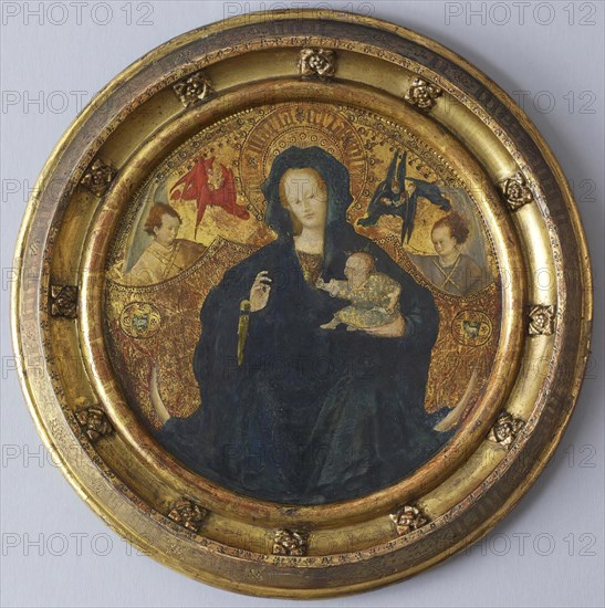 Madonna with the Christ Child Writing, c1410-1420. Creator: Unknown.