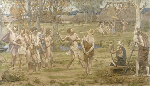 Ludus Pro Patria, 1883. Creator: Pierre Puvis de Chavannes.