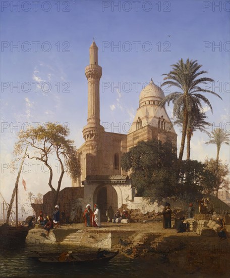 Landscape with Mosque, 19th century. Creator: Prosper Georges Antoine Marilhat.