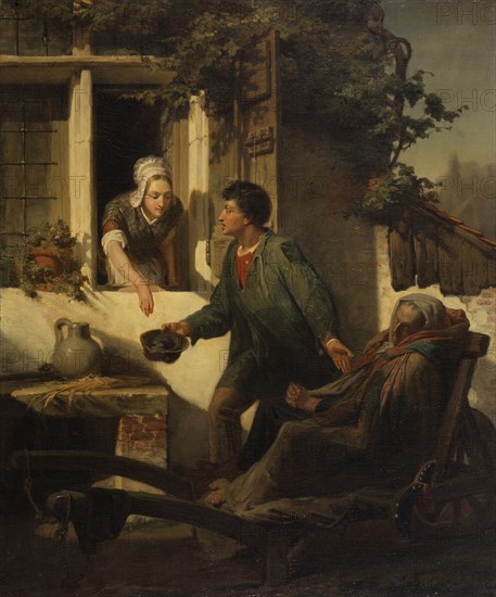 The Blind Beggar, 1856. Creator: Sir Lawrence Alma-Tadema.