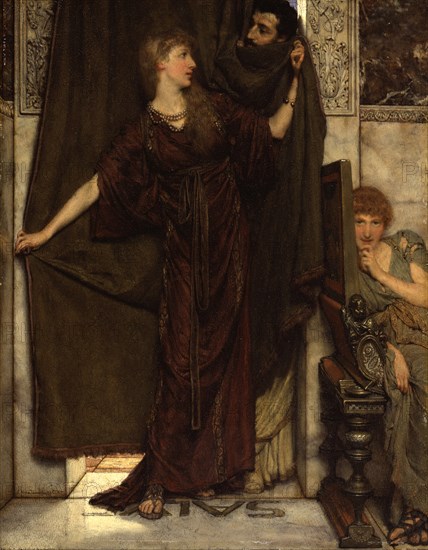 My Sister Is Not In, 1879. Creator: Sir Lawrence Alma-Tadema.