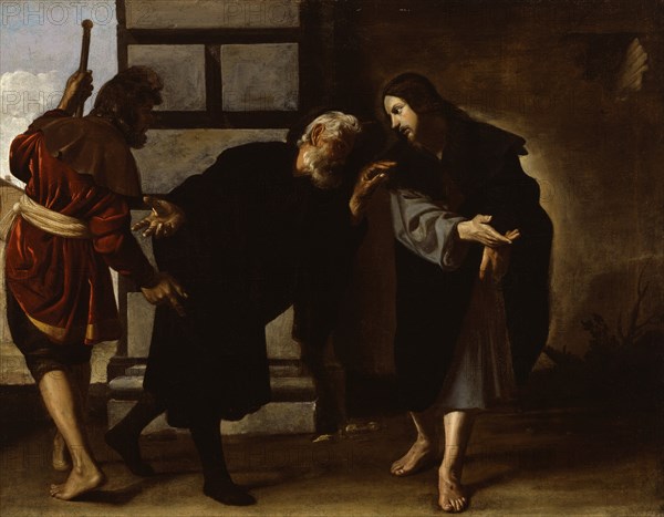 Christ and Two Followers on the Road to Emmaus, 1630s. Creator: Unknown.