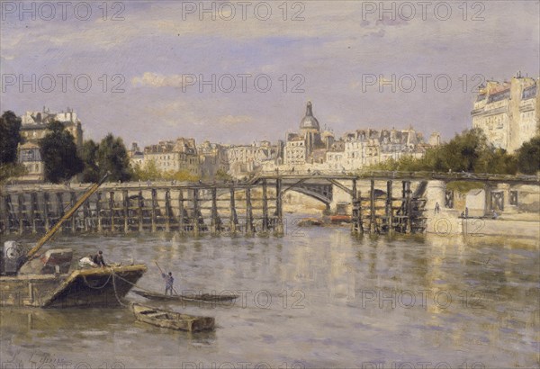 The Estacade Bridge, 1880. Creator: Stanislas Lepine.