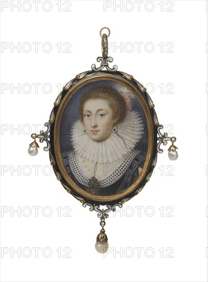 Portrait of Elizabeth Stuart, c1618. Creator: Peter Oliver.