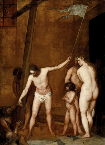 Christ in limbo, c1655. Creator: Alonso Cano.