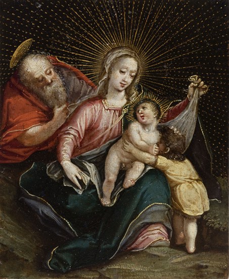 The Holy Family with Saint John the Baptist, 18th century. Creator: Anon.