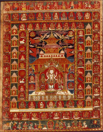 Mandala of Vishnu, 1681. Creator: Anon.