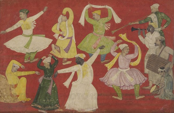 Dancing Villagers, c1730. Creator: Pandit Seu.