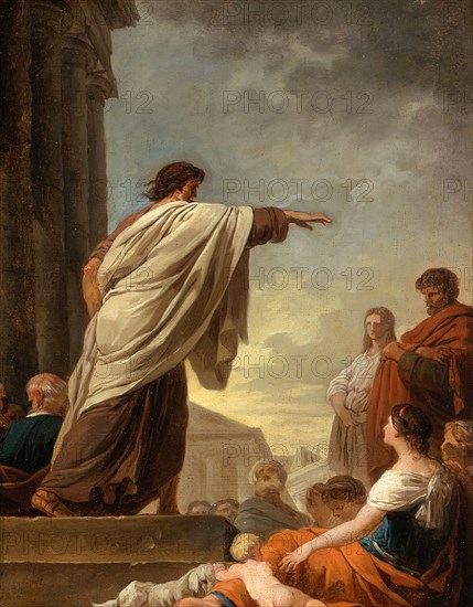 The Predication of Saint Paul, c1779. Creator: Joseph Benoit Suvee.