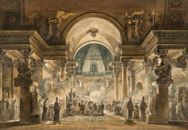 The Funeral Procession of Agamemnon, 1787. Creator: Louis Jean Desprez.